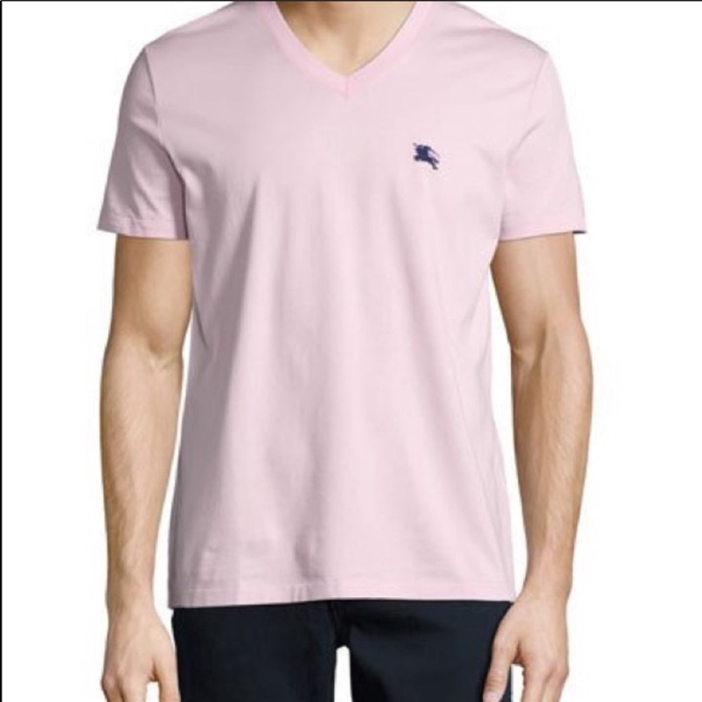 Mens Burberry Vneck Tee